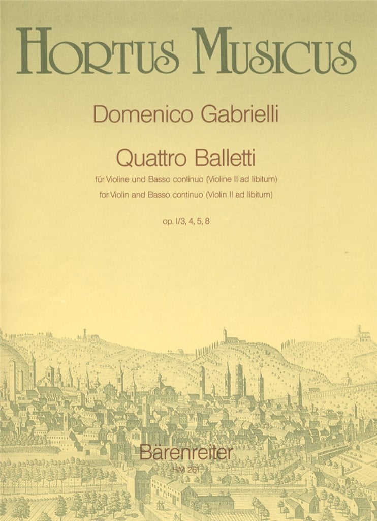 Quattro Balletti fur Violine und Basso continuo